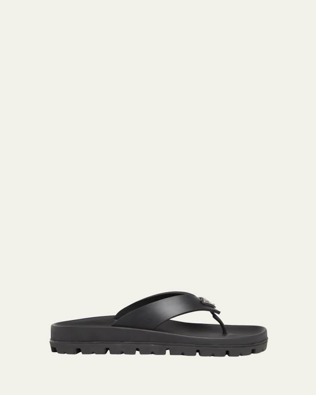 Rubber Thong Slide Sandals